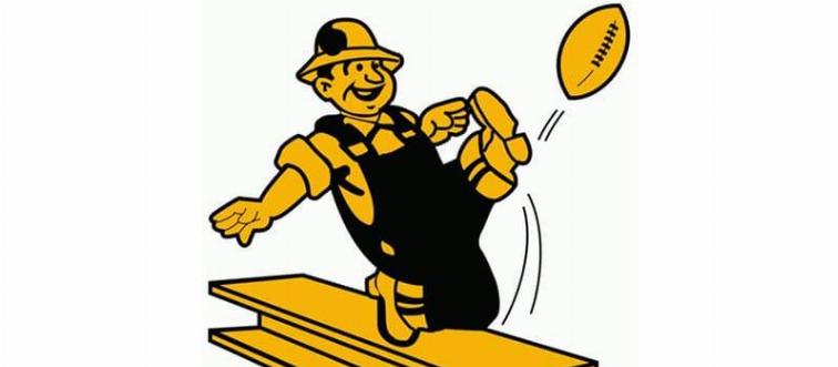 Consider this whimsical kicker silhouette: which legendary franchise once claimed this punter as their main emblem?