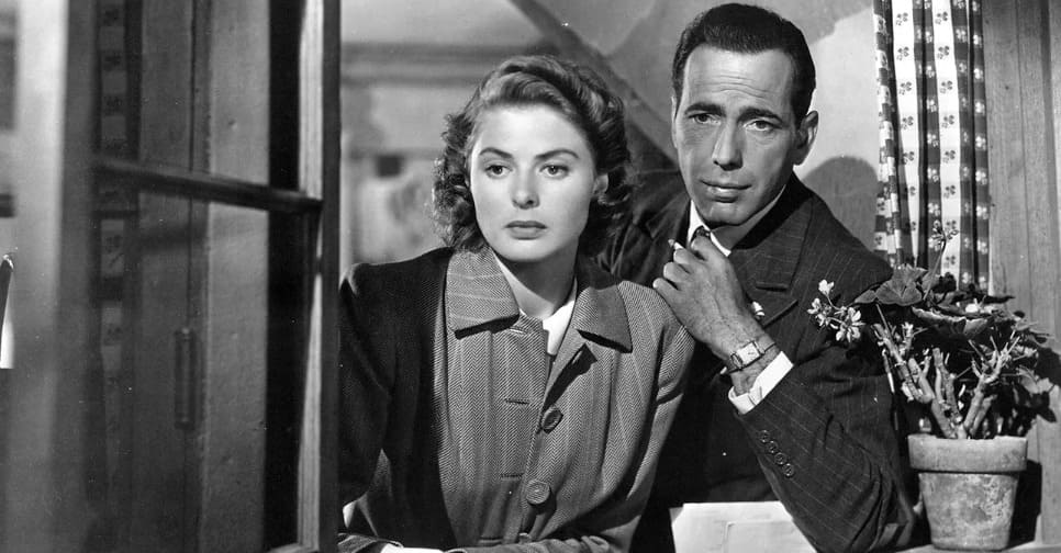 Which cinematic masterpiece defined the romantic mood of the 1940s?