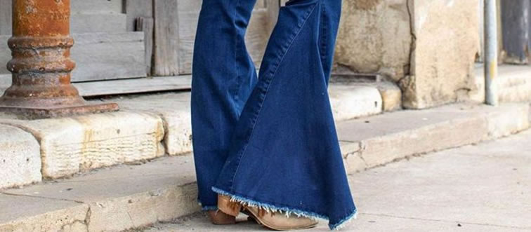 Name the era that took bell-bottom denim from a niche look to a global street-style sensation.